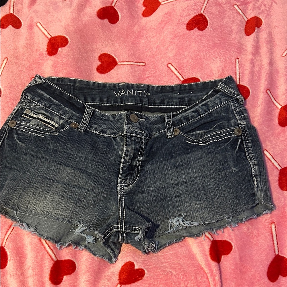 Vanity Women's Dark Blue Jean Shorts